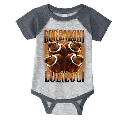 Burbaloni Luliloli Italian Brain Rot Capybara Meme Infant Baby Jersey Bodysuit