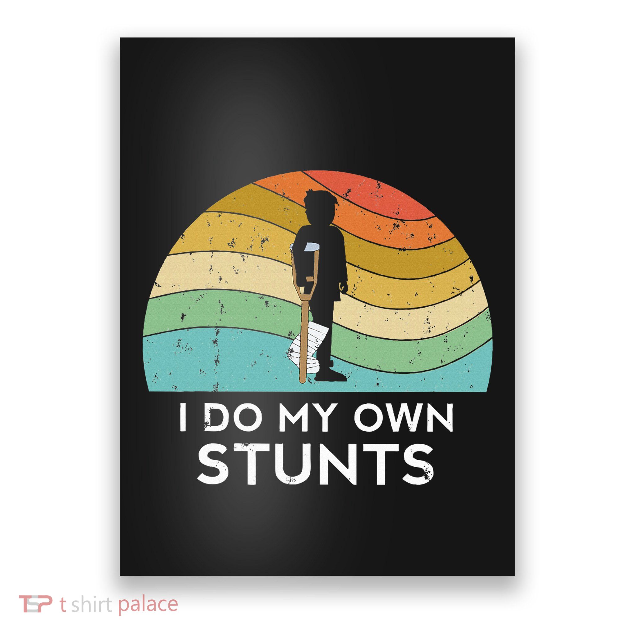 Broken Leg Injury Ankle Knee Foot Get Well Soon Recovery Poster