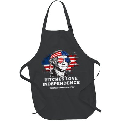 Bitches Love Independence Funny Founding Fathers 4th Of July Gift Apron