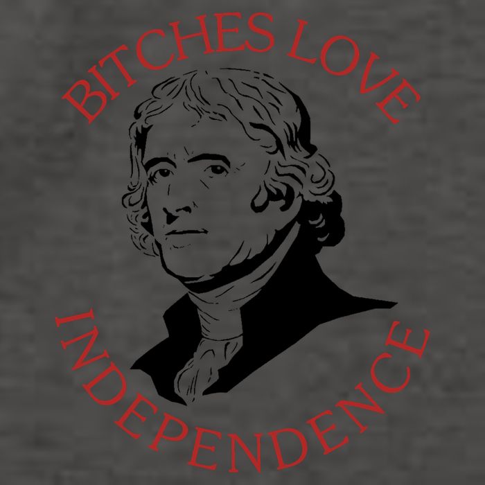 Bitches Love Independence Thomas Jefferson Funny 4th Of July Vector Backpack