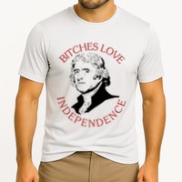 Bitches Love Independence Thomas Jefferson Funny 4th Of July Cooling Performance Crew T-Shirt