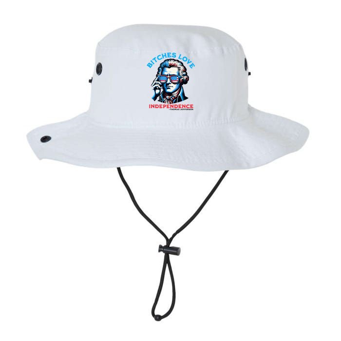 Bitches Love Independence Funny 4th Of July Thomas Jefferson Bucket Hat