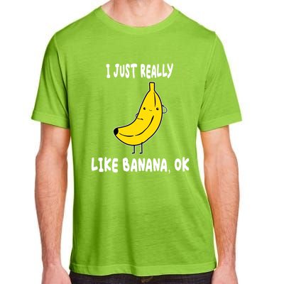 Banana Lover I Just Really Like Banana Fruit Premium Gift Adult ChromaSoft Performance T-Shirt