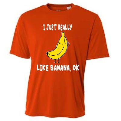 Banana Lover I Just Really Like Banana Fruit Premium Gift Cooling Performance Crew T-Shirt