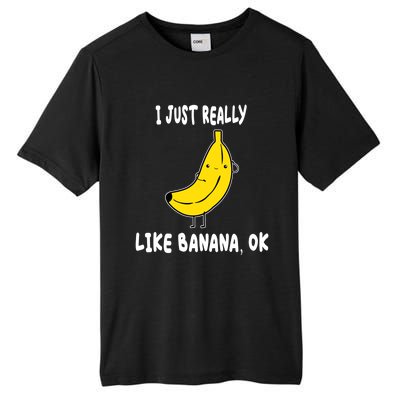 Banana Lover I Just Really Like Banana Fruit Premium Gift Tall Fusion ChromaSoft Performance T-Shirt