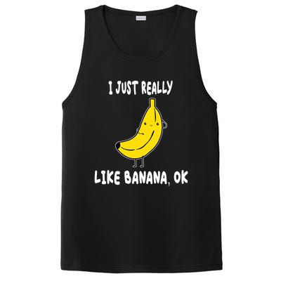 Banana Lover I Just Really Like Banana Fruit Premium Gift PosiCharge Competitor Tank