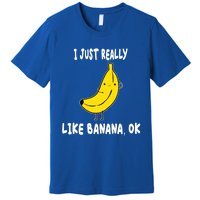 Banana Lover I Just Really Like Banana Fruit Premium Gift Premium T-Shirt