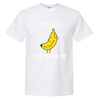 Banana Lover I Just Really Like Banana Fruit Premium Gift Garment-Dyed Heavyweight T-Shirt