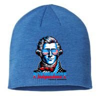 Bitches Love Independence Funny 4th Of July Thomas Jefferson Sustainable Beanie