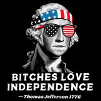 Bitches Love Independence Funny Founding Fathers Impact Tech Backpack