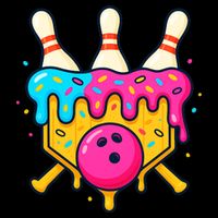 Bowling Lane Ice Cream Drip Home Plate Bucket Hat