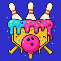 Bowling Lane Ice Cream Drip Home Plate Kids Sweatshirt