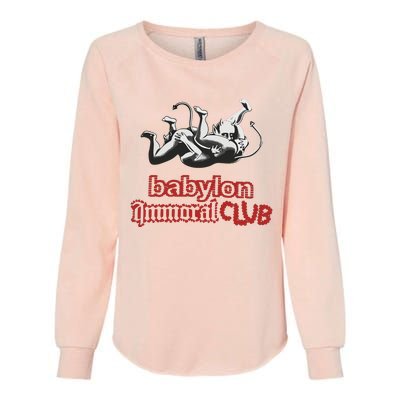 Babylon La Immoral Club Womens California Wash Sweatshirt