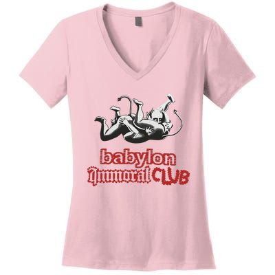 Babylon La Immoral Club Women's V-Neck T-Shirt