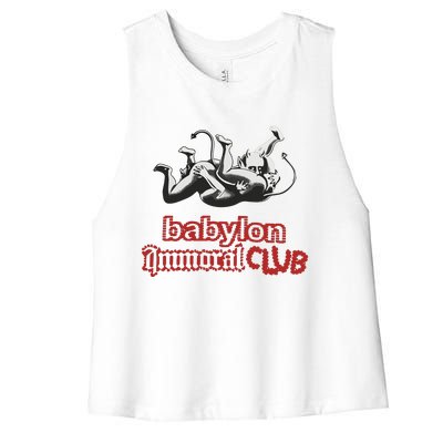 Babylon La Immoral Club Women's Racerback Cropped Tank