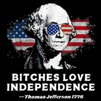 Bitches Love Independence Funny Founding Fathers 4th Of July City Backpack