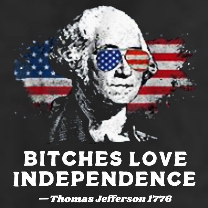Bitches Love Independence Funny Founding Fathers 4th Of July 25L Jumbo Tote