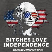 Bitches Love Independence Funny Founding Fathers 4th Of July Vector Backpack