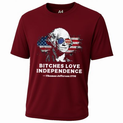Bitches Love Independence Funny Founding Fathers 4th Of July Performance Shirt