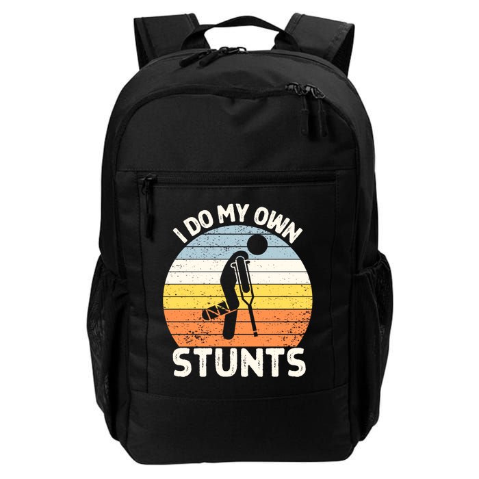 Broken Leg I Do My Own Stunts Vintage Gift Backpack