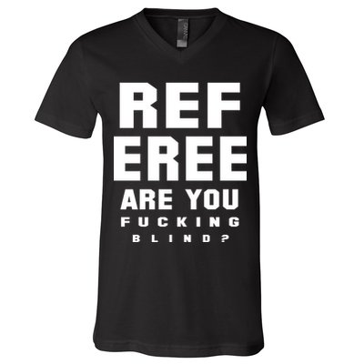 Blind Referee Funny V-Neck T-Shirt