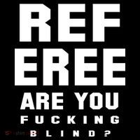 Blind Referee Funny Button