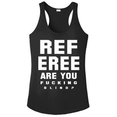 Blind Referee Funny Ladies PosiCharge Competitor Racerback Tank