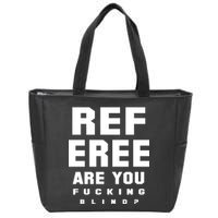 Blind Referee Funny Zip Tote Bag