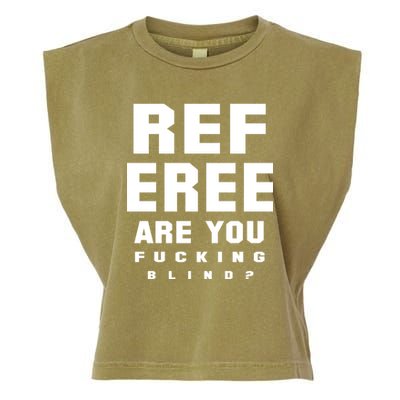 Blind Referee Funny Garment-Dyed Women's Muscle Tee