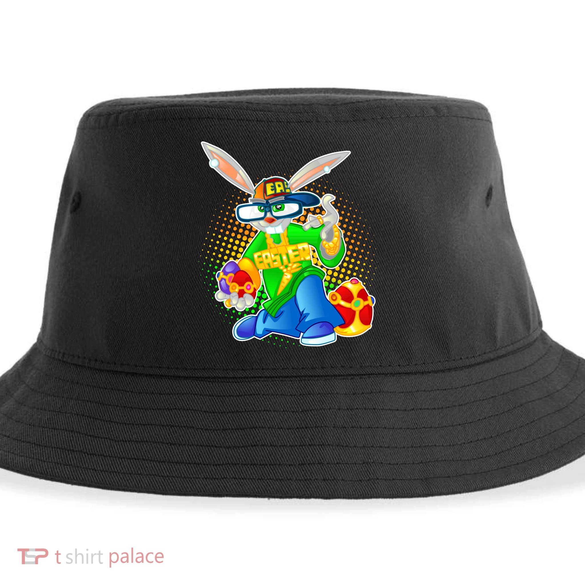 Blinged Easter Bunny Sustainable Bucket Hat