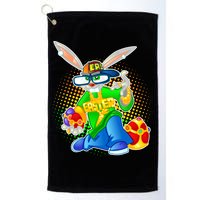 Blinged Easter Bunny Golf Towel