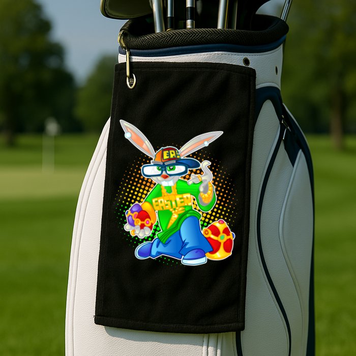 Blinged Easter Bunny Golf Towel
