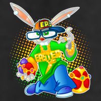 Blinged Easter Bunny Golf Towel