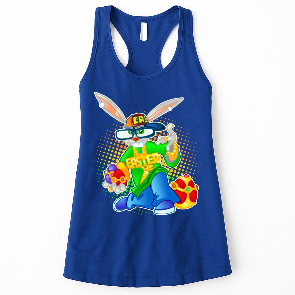 Blinged Easter Bunny Womens Tank Top