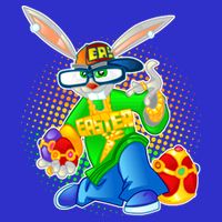 Blinged Easter Bunny Tie-Dye T-Shirt