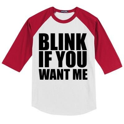 Blink If You Want Me Kids Colorblock Raglan Jersey