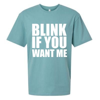 Blink If You Want Me Sueded Cloud Jersey T-Shirt