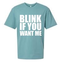 Blink If You Want Me Sueded Cloud Jersey T-Shirt