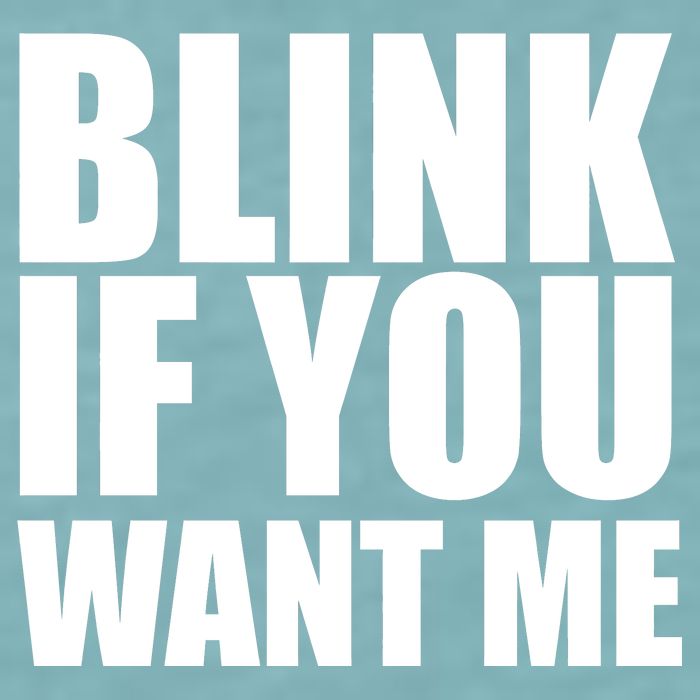 Blink If You Want Me Sueded Cloud Jersey T-Shirt