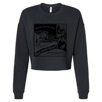 Blind Lemon Jefferson Black Snake Moan 2 Premium Cropped Pullover Crew