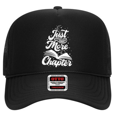 Book Lover Just One More Chapter Bookworm Reader Reading Trucker Hat
