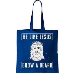 Be Like Jesus Grow A Beard Christian Gift Design Tote Bag