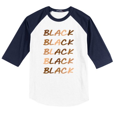 Black Love Joy Excellence Pride History Melanin Funny Gift Baseball Sleeve Shirt