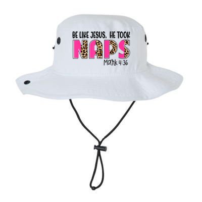 Be Likes Jesus He Took Naps Christian Leopard Print Legacy Cool Fit Booney Bucket Hat