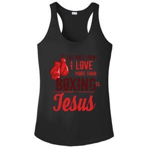 Boxing Lover Jesus Funny Boxer Christian Sports Gift Ladies PosiCharge Competitor Racerback Tank