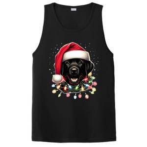 Black Lab Labrador Christmas Tree Light Pajama Dog Xmas  PosiCharge Competitor Tank