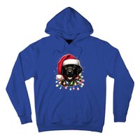 Black Lab Labrador Christmas Tree Light Pajama Dog Xmas  Hoodie