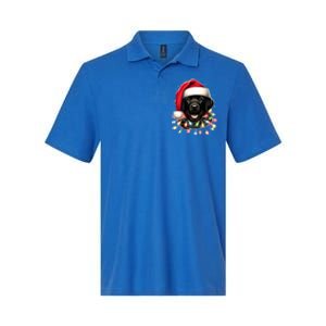 Black Lab Labrador Christmas Tree Light Pajama Dog Xmas  Softstyle Adult Sport Polo