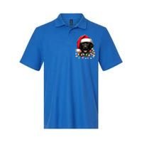 Black Lab Labrador Christmas Tree Light Pajama Dog Xmas  Softstyle Adult Sport Polo