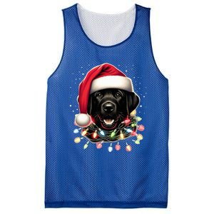 Black Lab Labrador Christmas Tree Light Pajama Dog Xmas  Mesh Reversible Basketball Jersey Tank